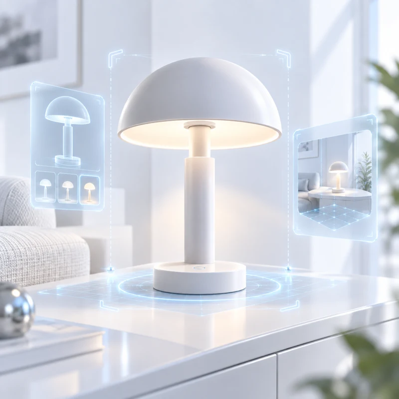 Desk lamp 3D model preview